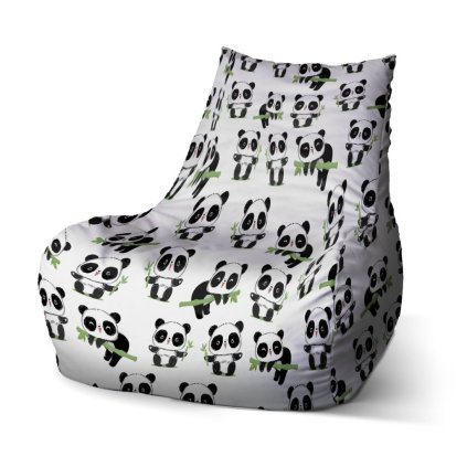 Bean babzsák pandák ágacskával, fehér / fekete