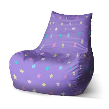 Bean babzsák csillagok lilán - gyerek, lila