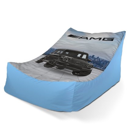 Lounge babzsák AMG autó - gyerek, kék