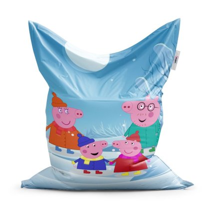 Classic babzsák Peppa malac család - gyerek, színes