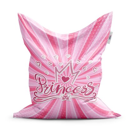 Classic babzsák Princess - gyerek, rózsaszín