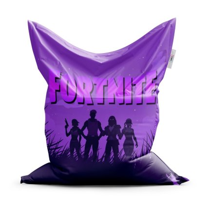 Classic babzsák Fortnite lila sziluett - gyerek, lila