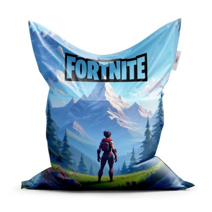 Classic babzsák Fortnite hegyvidéki táj - gyerek, kék