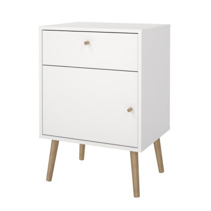 Boaz éjjeliszekrény, fehér