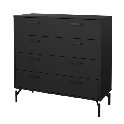 Danila III komód, fekete matt
