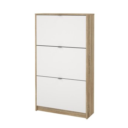 Flap B cipőtartó 240, sonoma tölgy / fehér