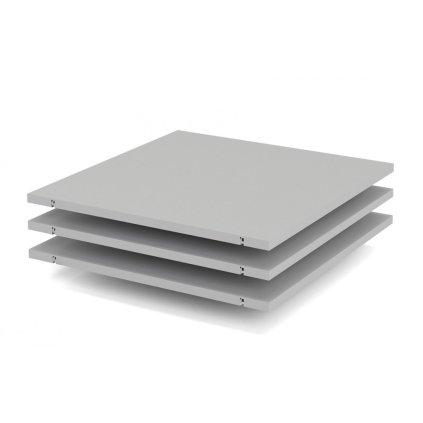 Lutta szekrényhez polcok - 3 db, szürke