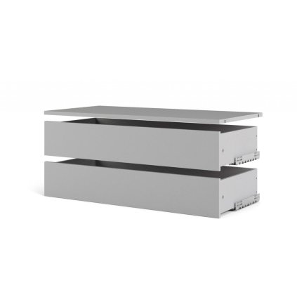 Lutta szekrényhez fiók- és polckészlet, szürke