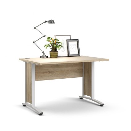 Modulo íróasztal 120 x 80 cm, sonoma tölgy / fehér