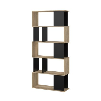 Penta polcos szekrény, sonoma tölgy / fekete