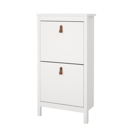 Real cipőtartó keskeny, fehér