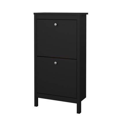 Real cipőtartó keskeny, fekete