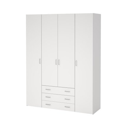 Sid szekrény 154 x 49,5 x 200,4 cm, fehér