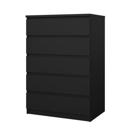 Simplicity komód 77 x 50 x 111,5 cm, fekete matt