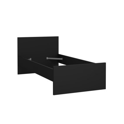 Simplicity ágy 90 x 190 cm, fekete matt