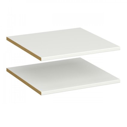 Tuan polc keskeny szekrényhez, 2 db, fehér