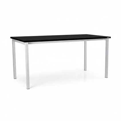 Univerzális asztal fém lábakkal 160 x 80 cm, fekete