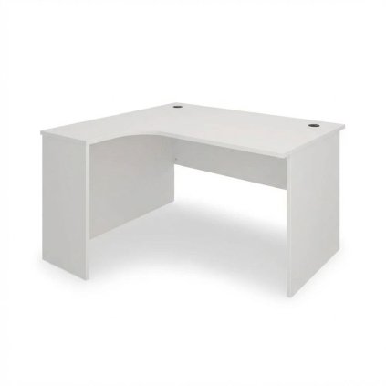 SimpleOffice sarokasztal 140 x 120 cm, bal, fehér