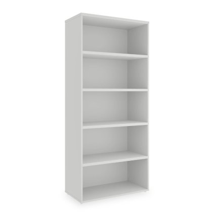 SimpleOffice magas szekrény 80 x 40 x 180 cm, fehér