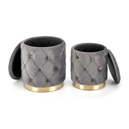 Polly zsámoly, szürke / arany