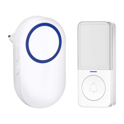 Vezeték nélküli csengő konnektorba 1L78, 200m, learning code, fehér