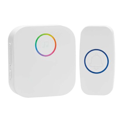 Vezeték nélküli csengő konnektorba 1L80, 180m, learning code, fehér