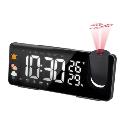 CA05 óra időjárás-állomással, fekete