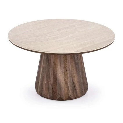 Komito dohányzóasztal, kő / dió