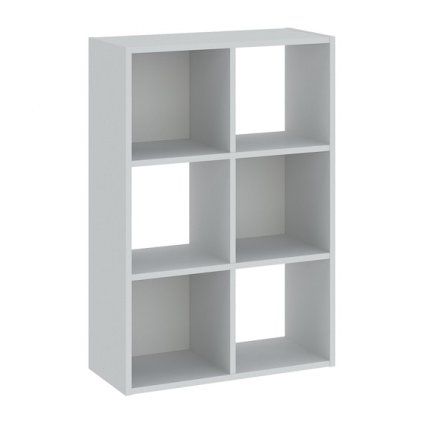 Sinde polcrendszer 2x3, fehér