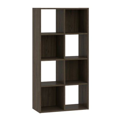 Sinde polcrendszer 2x4, sötét dió