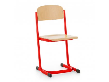 Školní židle Denis - vel. 4, červená - ral 3020