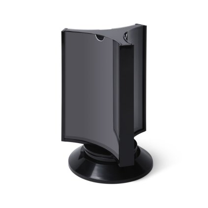 Otočný menu stojánek třístranný, formát A4, černá