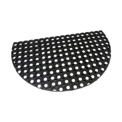 Gumová čisticí rohož Honeycomb 45 x 75 x 2,2 cm, černá