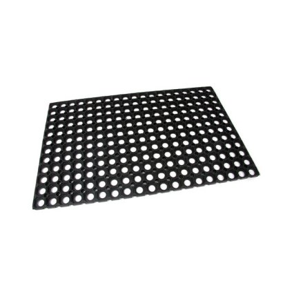 Gumová čisticí rohož Honeycomb 50 x 80 x 1,6 cm, černá