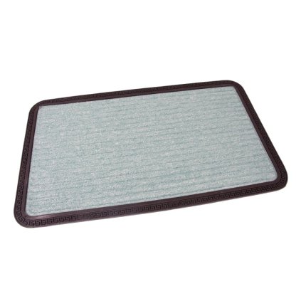 Textilní čisticí rohož Stripes 45 x 75 x 0,8 cm, zelená