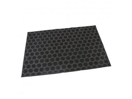 Gumová čisticí rohož Circles 40 x 60 x 0,7 cm, černá