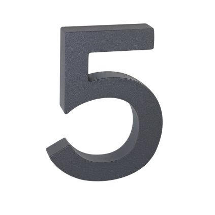 Domovní číslo "5", RN.100LV, strukturované, antracit
