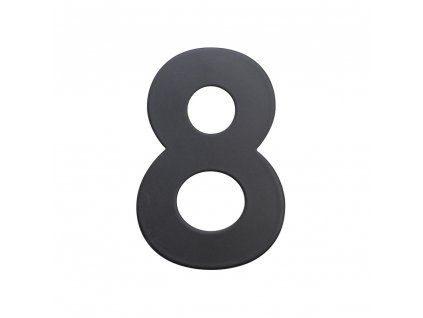 Domovní číslo "8", RN.75L, černá