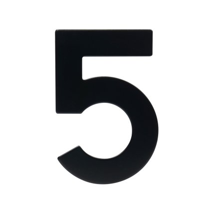 Domovní číslo "5", RN.95L, černá