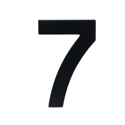 Domovní číslo "7", RN.95L, černá
