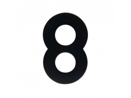 Domovní číslo "8", RN.95L, černá