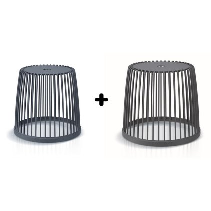 Set 2 univerzálních košů, 25 + 35 l, antracit