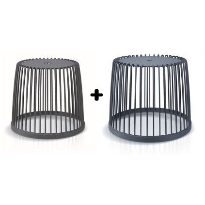 Set 2 univerzálních košů, 35 + 50 l, antracit
