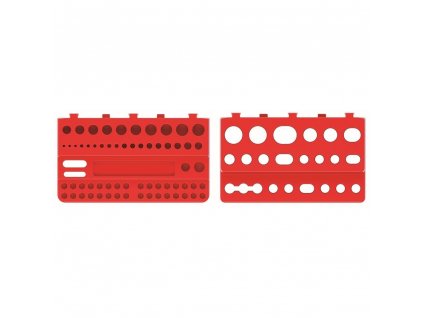 Sada držáků na nářadí 19 × 11,1 × 5,5 cm (2 ks), červená