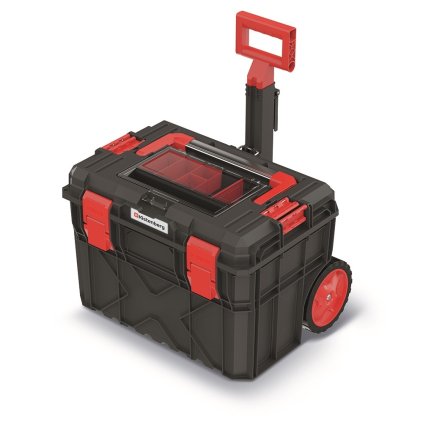 Kufr s kolečky A, 40 cm, organizér II, černá