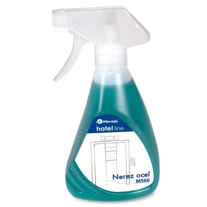 Přípravek na ošetřování nerezové oceli Merida Hotel Line, 500 ml, tyrkysová