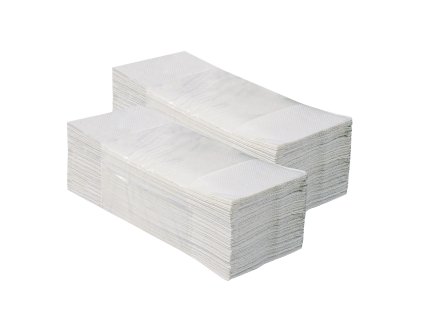 Skládané papírové ručníky - 4000 ks, bílá