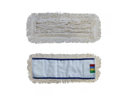 Mop s kapsami Standard, 40 cm - bavlna, bílá