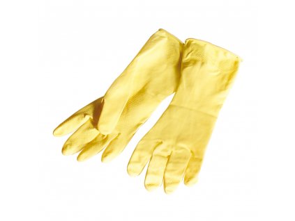 Gumové rukavice, velikost S, žlutá