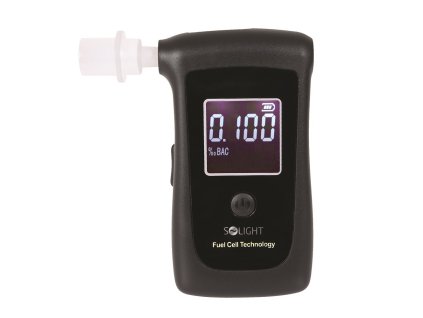 Profesionální alkohol tester Fuel Cell s rozsahem 0,0-4,0 ‰ BAC, černá